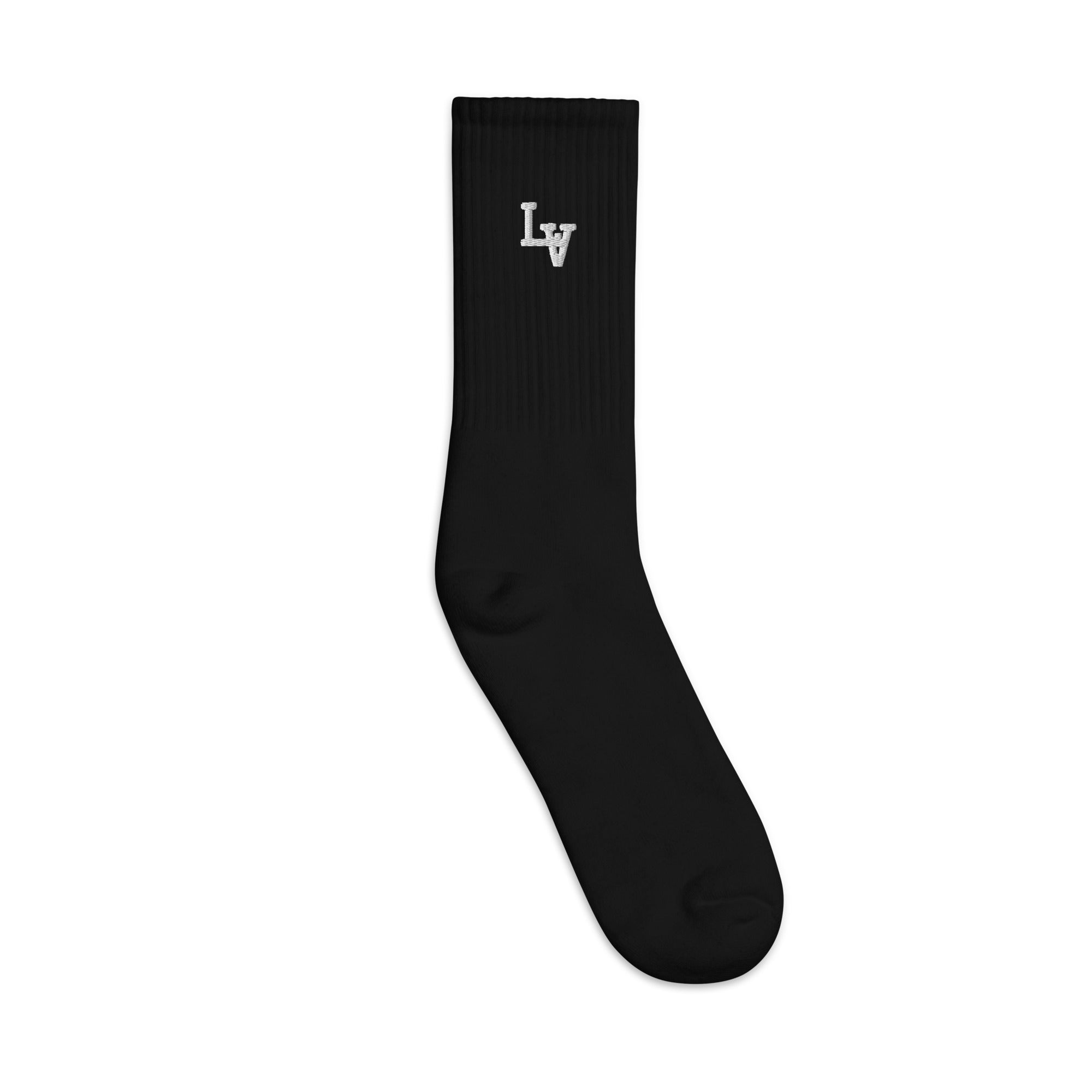 lv socks black